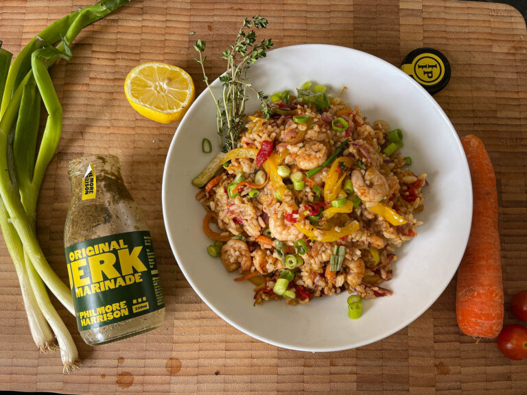 Jerk Prawn Fried Rice